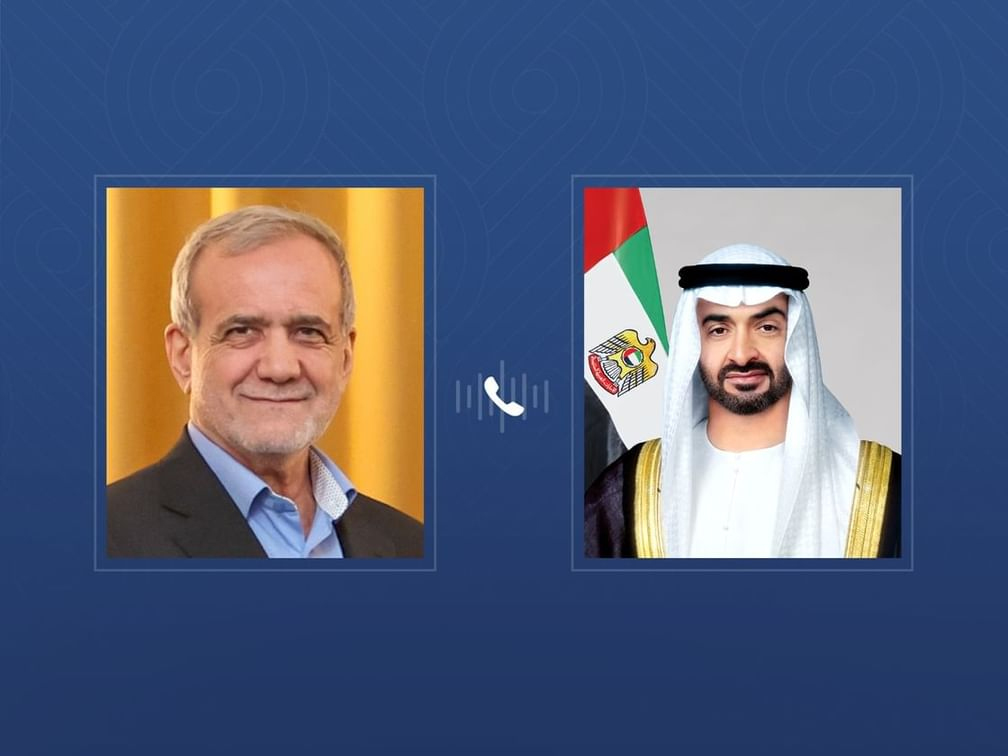 گڏيل عرب امارات جي صدر شيخ محمد بن زايد جو ايراني هم منصب سان فون تي رابطو